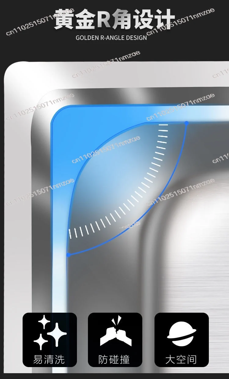 

Кухонная мойка из нержавеющей стали со встроенной подставкой и столешницей для мытья посуды и овощей, для домашнего использования