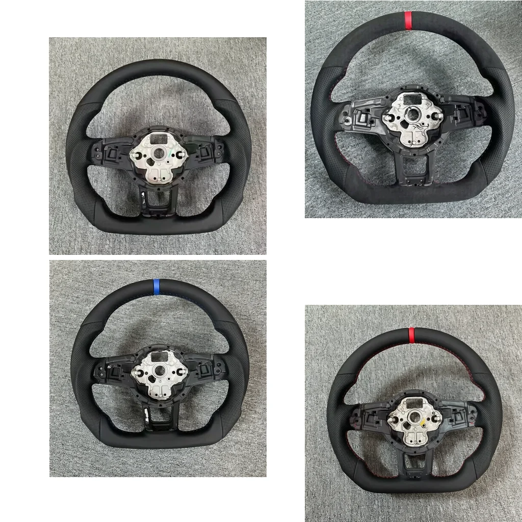 for VW Golf MK7 7.5 Polo Tiguan MK2 Passat B8 Sport Steering Wheel Leather Steering Wheel Suitable