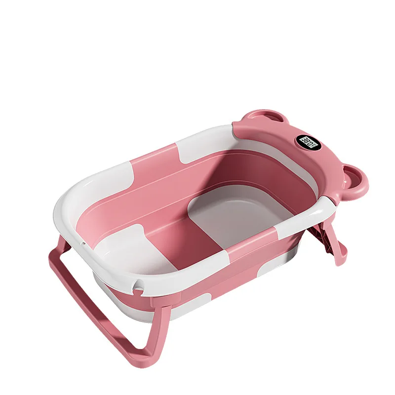 Home Newborn Baby Bath Basin Baby Can Sit and Lie Warm Bath Baby Folding Basin