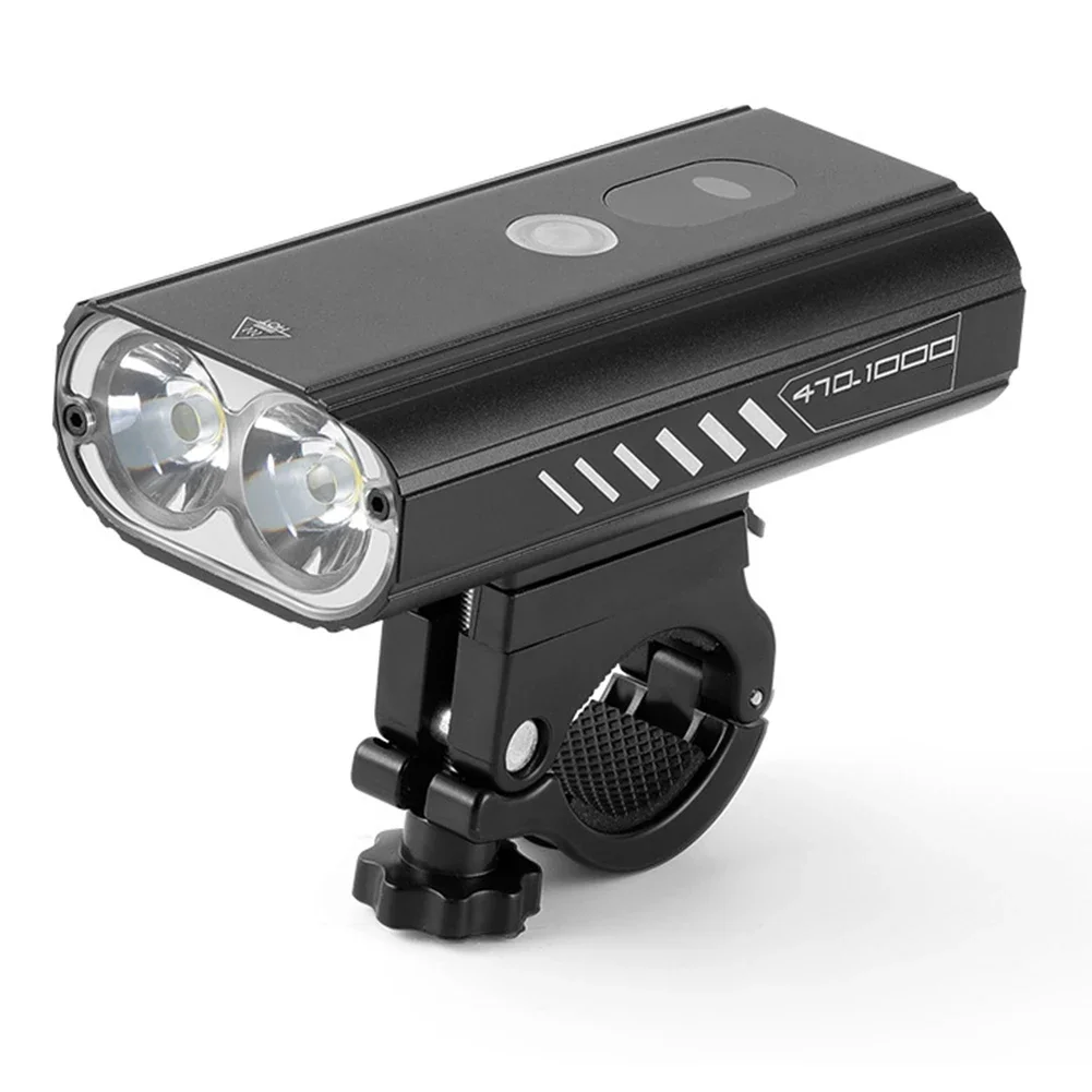 Lamp Bike Cycling Light 5LED Aluminium Alloy Automatic Black Front Lightweight Portable Strong Headlight Brand New