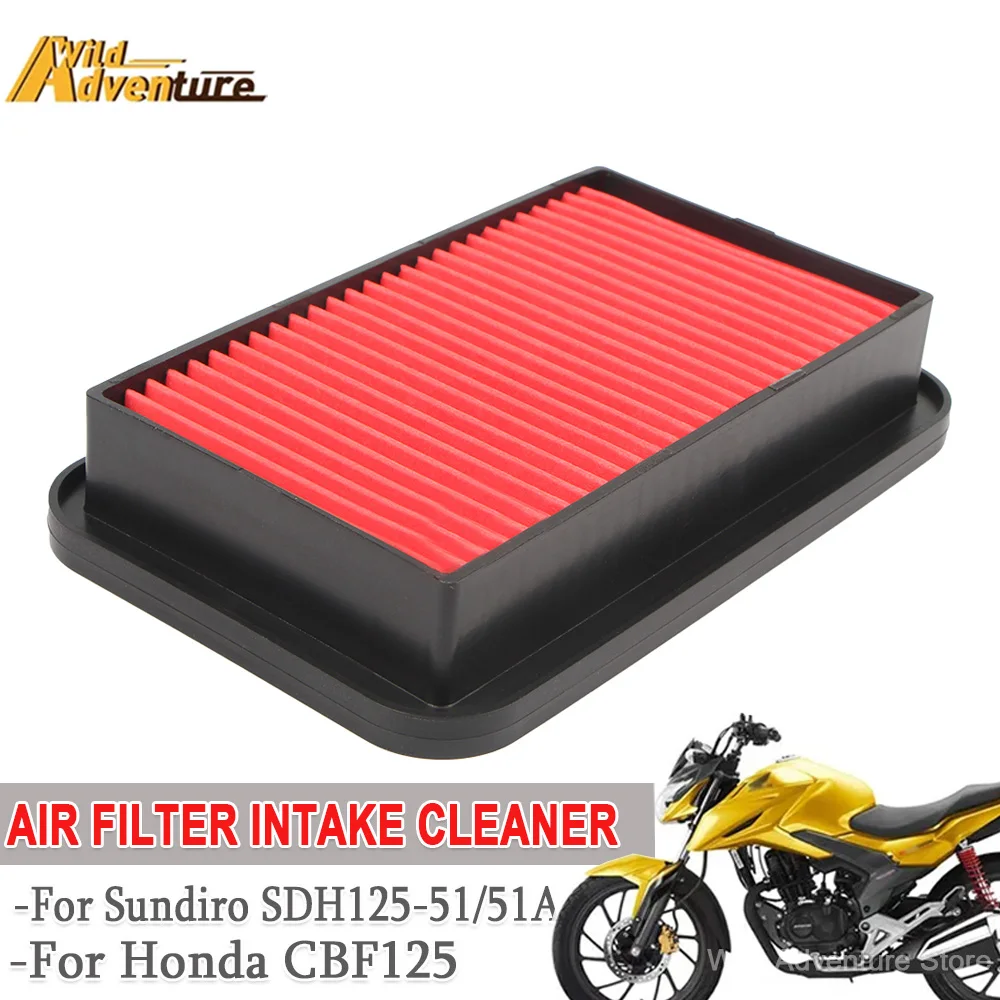 

Воздушный фильтр Moto High Flow, масляный фильтр для Honda CBF125 Small War Eagle SDH125-51/51A/53, элемент воздухозаборника, аксессуары