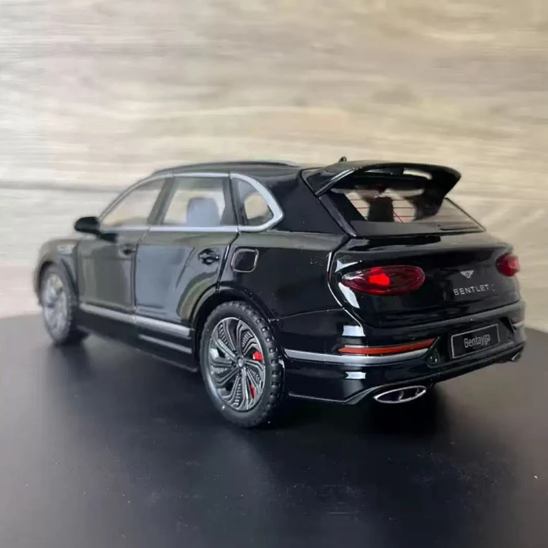 1:24 Bentley Bentayga Hoge Simulatie Diecast Metaallegering Model auto Geluid Licht Trek Collectie Kinderen Speelgoed Geschenken