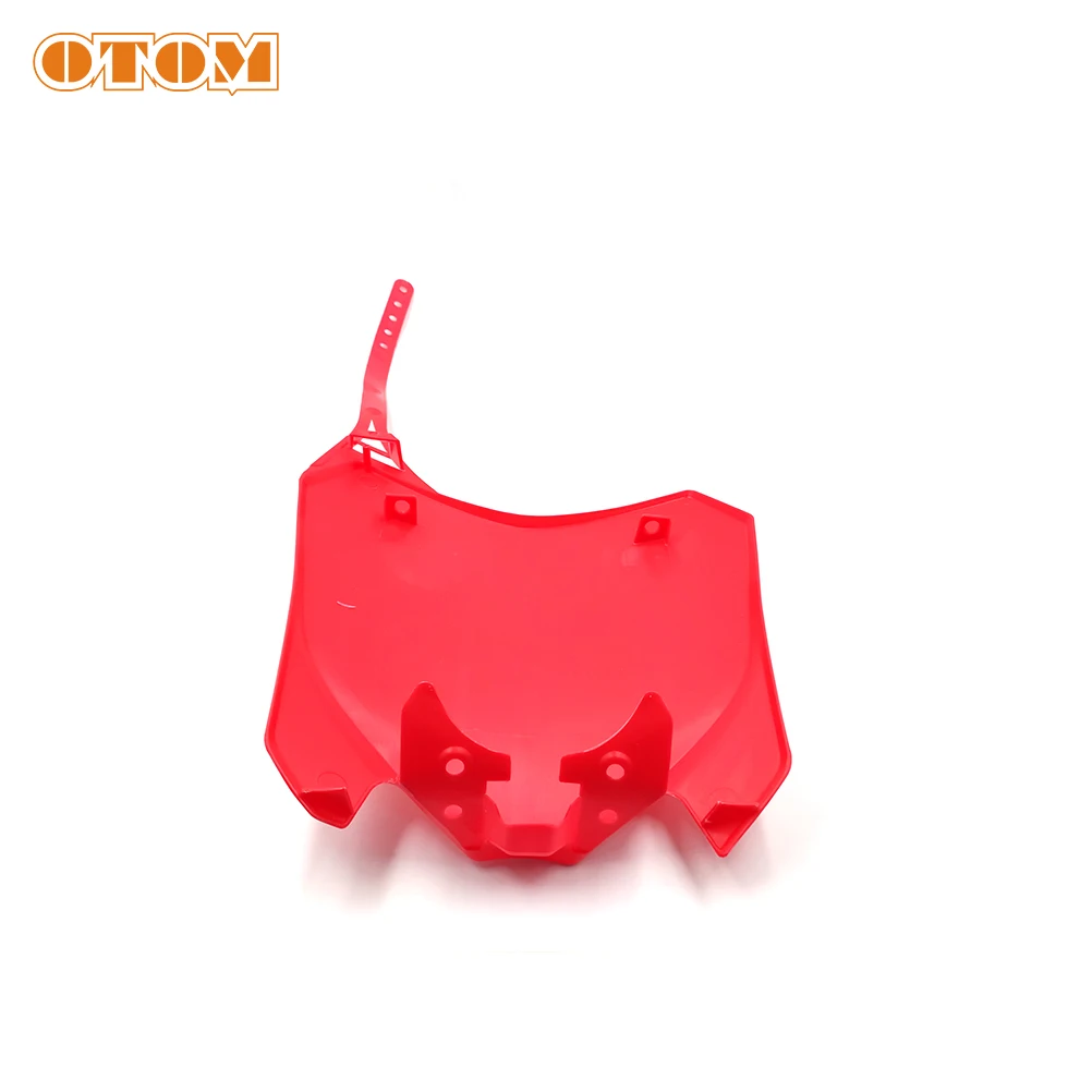 OTOM Front Plastic Number Plate Fender Cover Fairing For HONDA CRF250R 2014-2017 CRF450R 2013-2016 Dirt Bike Enduro Accessories