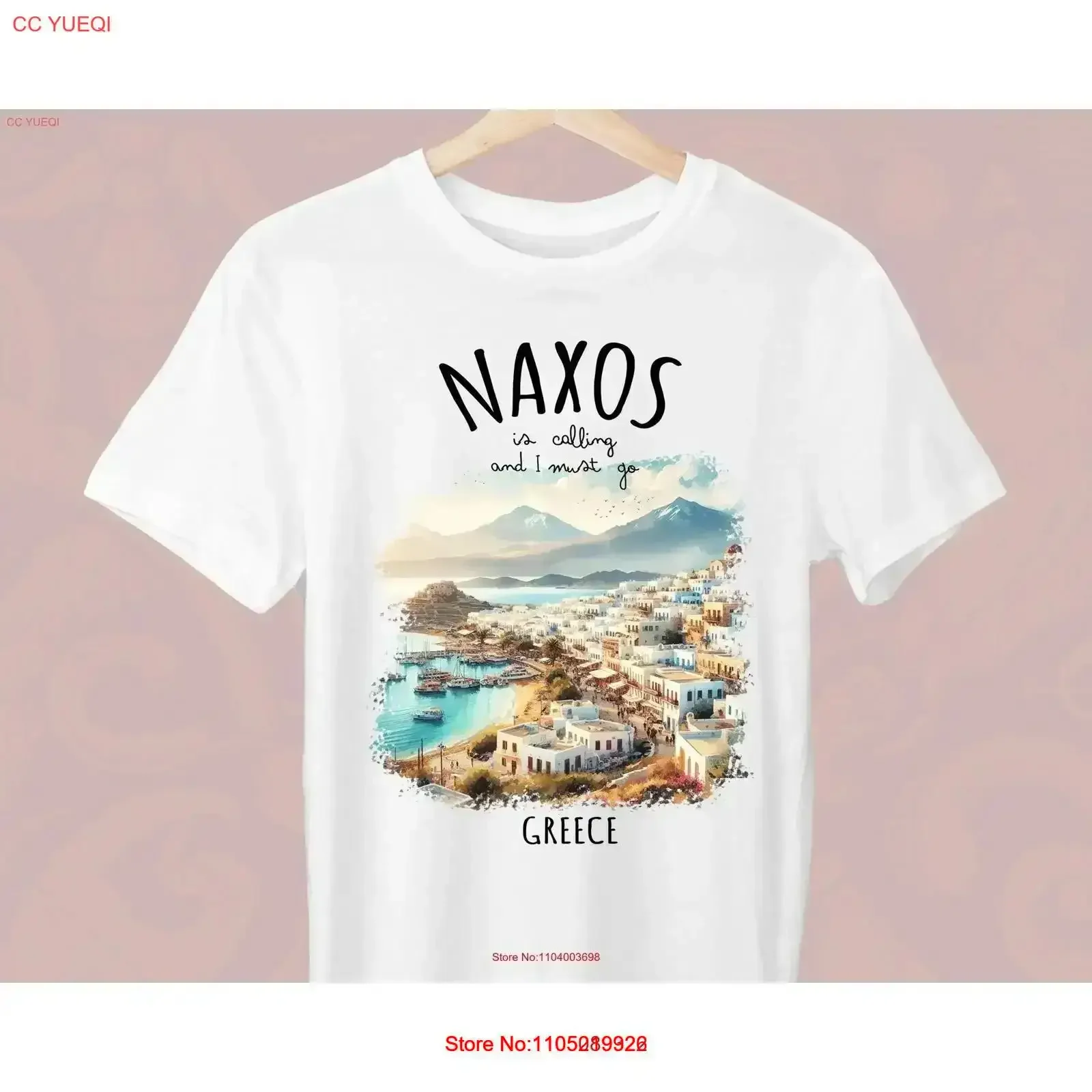 Naxos يدعو ويجب أن أذهب تي شيرت اليونان اليوناني عطلة لعطلة عتيقة مغسولة قليلاً قابلة للتنفس ملابس الشارع عادية