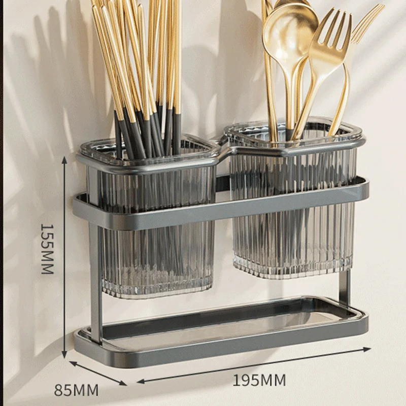 Utensil Holder Chopstick Storage Rack Cutlery Sink Chopsticks Holder Kitchen Spoon Fork Drain Rack Cutlery Storage Organizer