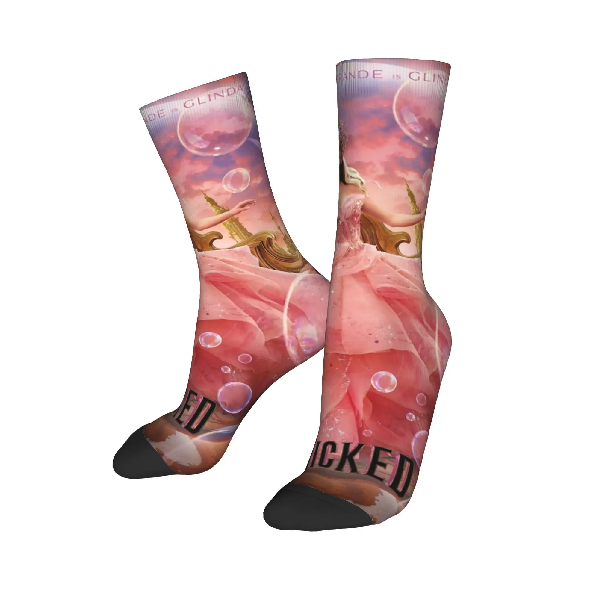 Men Women Wicked Musical Movie Glinda Poster Socks Sweat Absorbing Home Dress  Socks Best Gift Idea