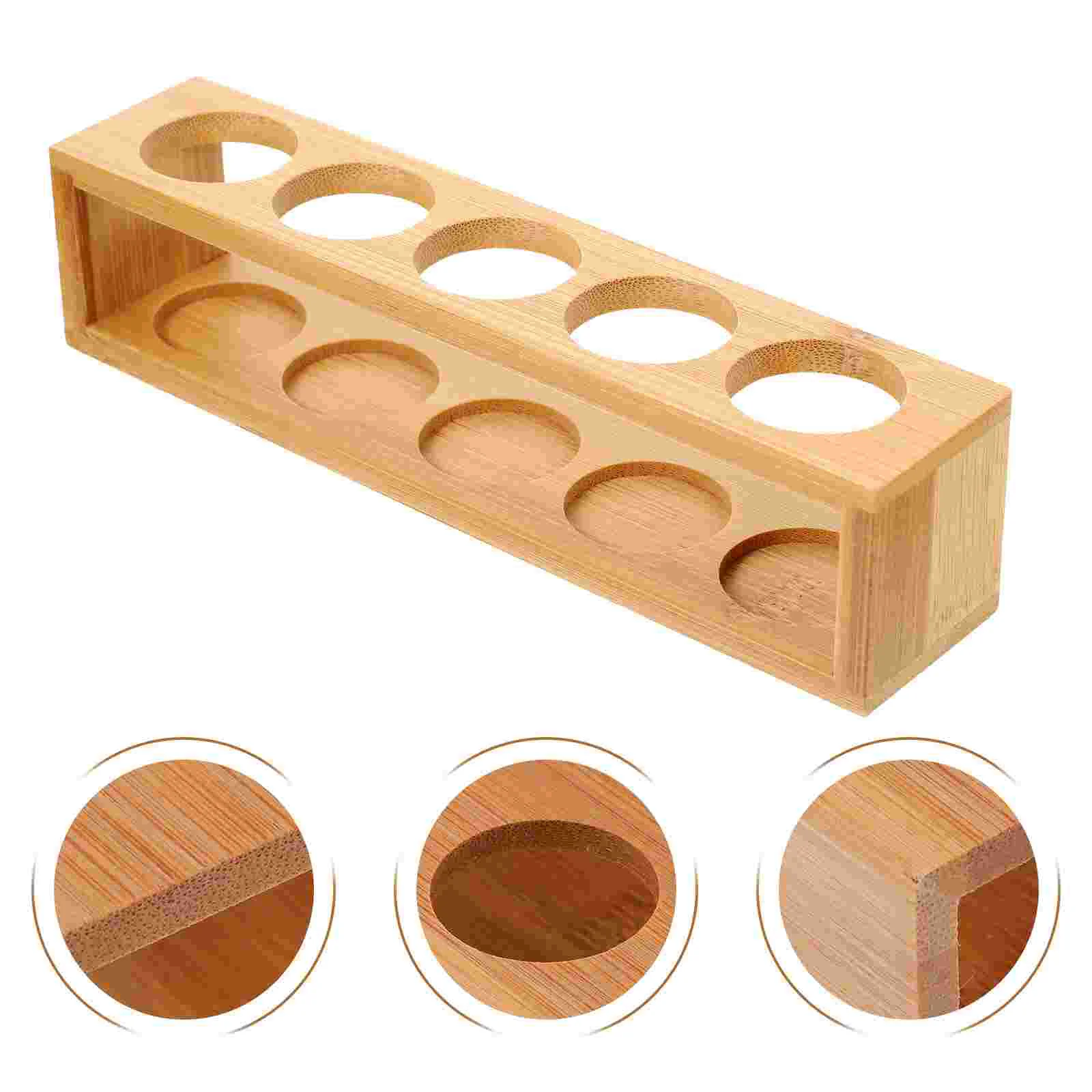 Essential Oil Shelf Wood Display Stand Bottle Storage Rack Nail Polish Holder Wooden Shelving