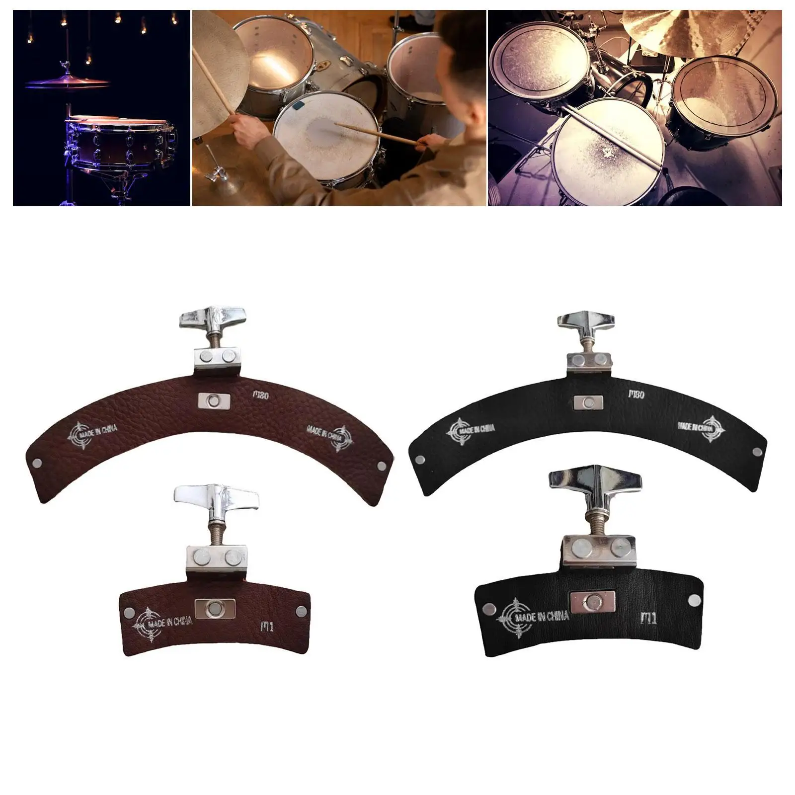 Drum Dampeners Pad ทนทาน Drum Mute Pad สําหรับ Bass Snare Percussion Instrument