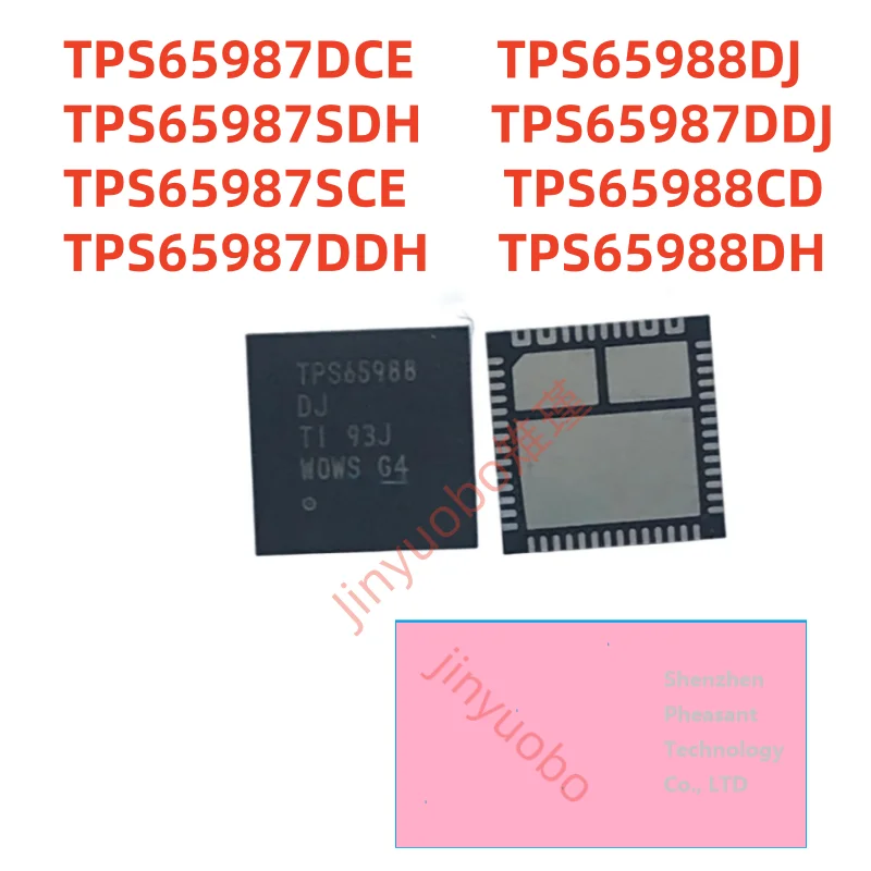 

(1-10 шт.) 100% новый TPS65987SCE TPS65987SDH TPS65987DCE TPS65988DH TPS65988DJ TPS65987DDH TPS65987DDJ TPS65988CD Чипсет QFN