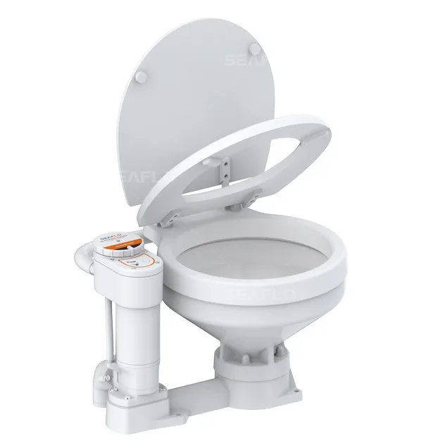 SEAFLO Easy to Clean 12v 24v Electric Marine Toilet Smart Toilet  Conversion  Regular Toilet for Marine or RV
