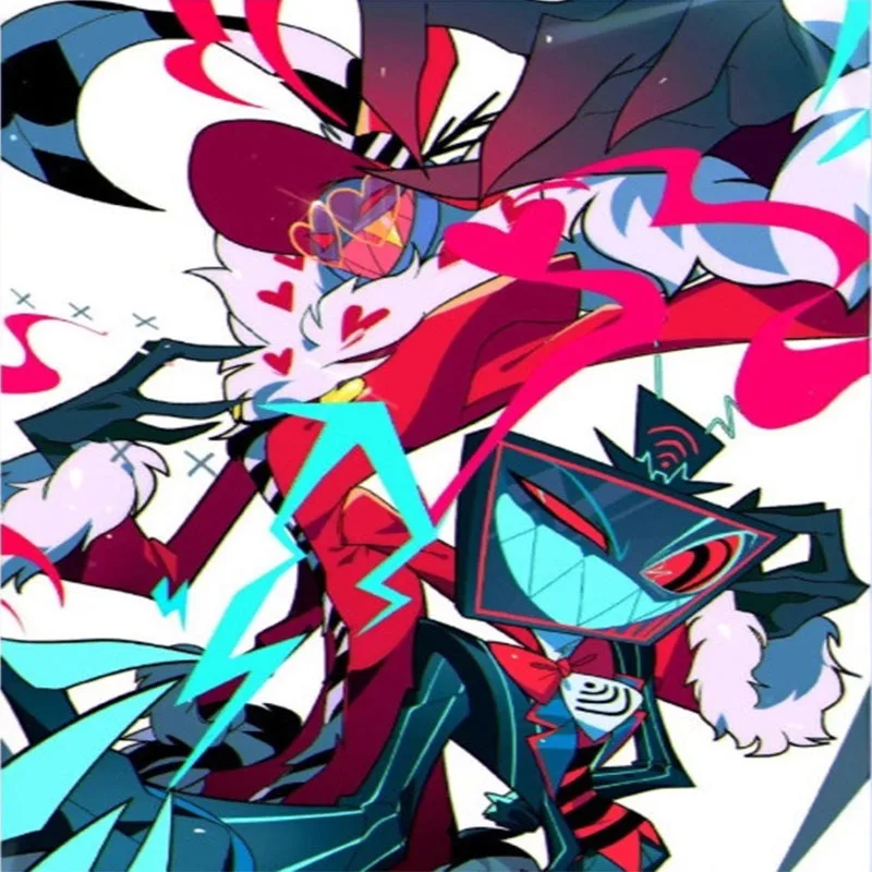 

New Hazbin Hotel Alastor Plush Toy, Hell Hotel Character Doll, Plush Doll, Birthday and Holiday Gift, Room Decoration Toy