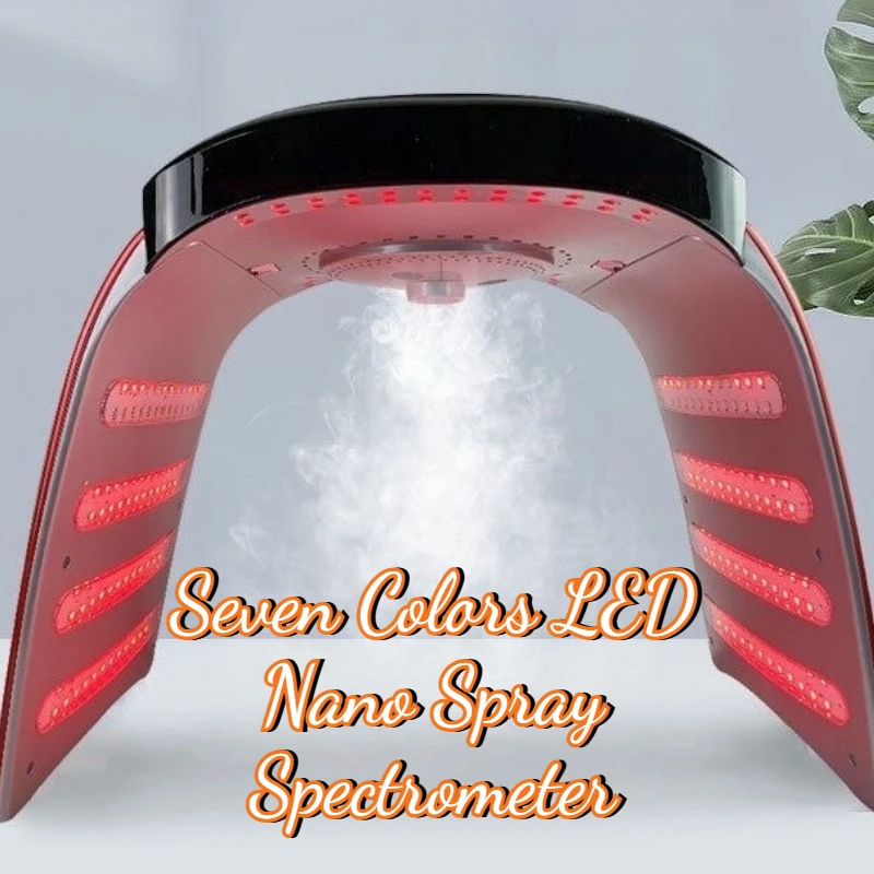 

Seven Colors LED Spectrometer Nano Spray Skin Rejuvenation Household Beauty Instruments Moisturizing Brightening Skincare Device