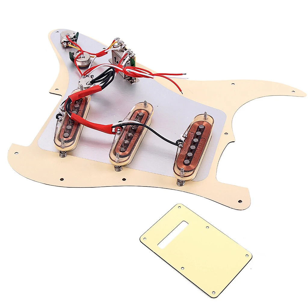 HOT Loaded Prewired SSS Alnico 5 Alnico V HOT Pickups Pickguard Set for Strat Guitar - Image 3