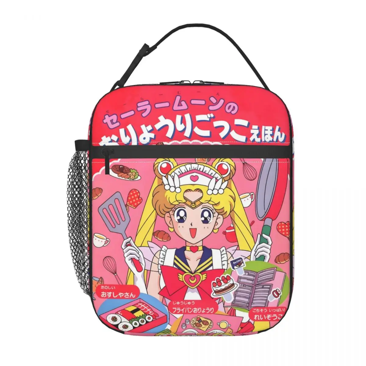 Custom Comic S-Sailors M-Moons Insulated Lunch Bag for School Office Japan Tsukino Portable Thermal Cooler Lunch Box view 2