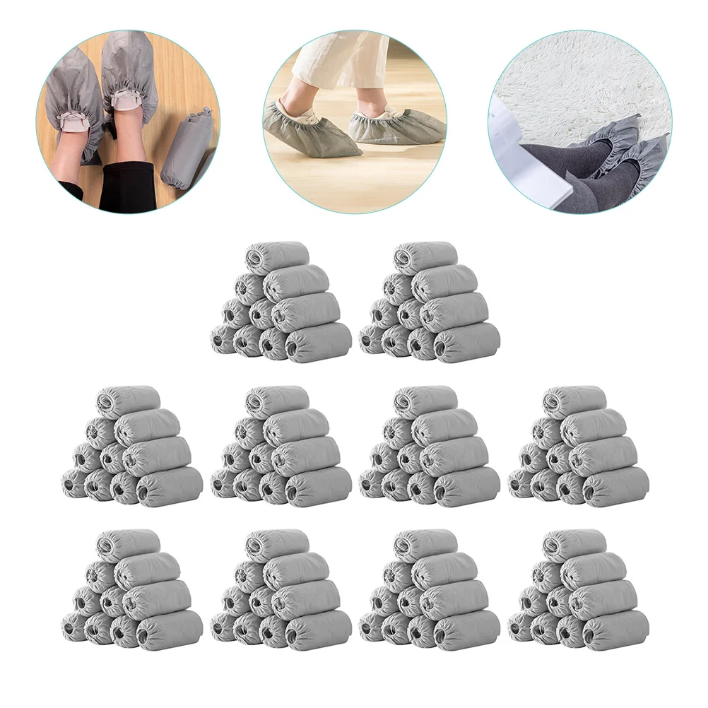 100 Pcs Disposable Shoe Covers Indoor Non-skid Boot Covers Shoe Covers shoe covers disposable non-slip shoe covers