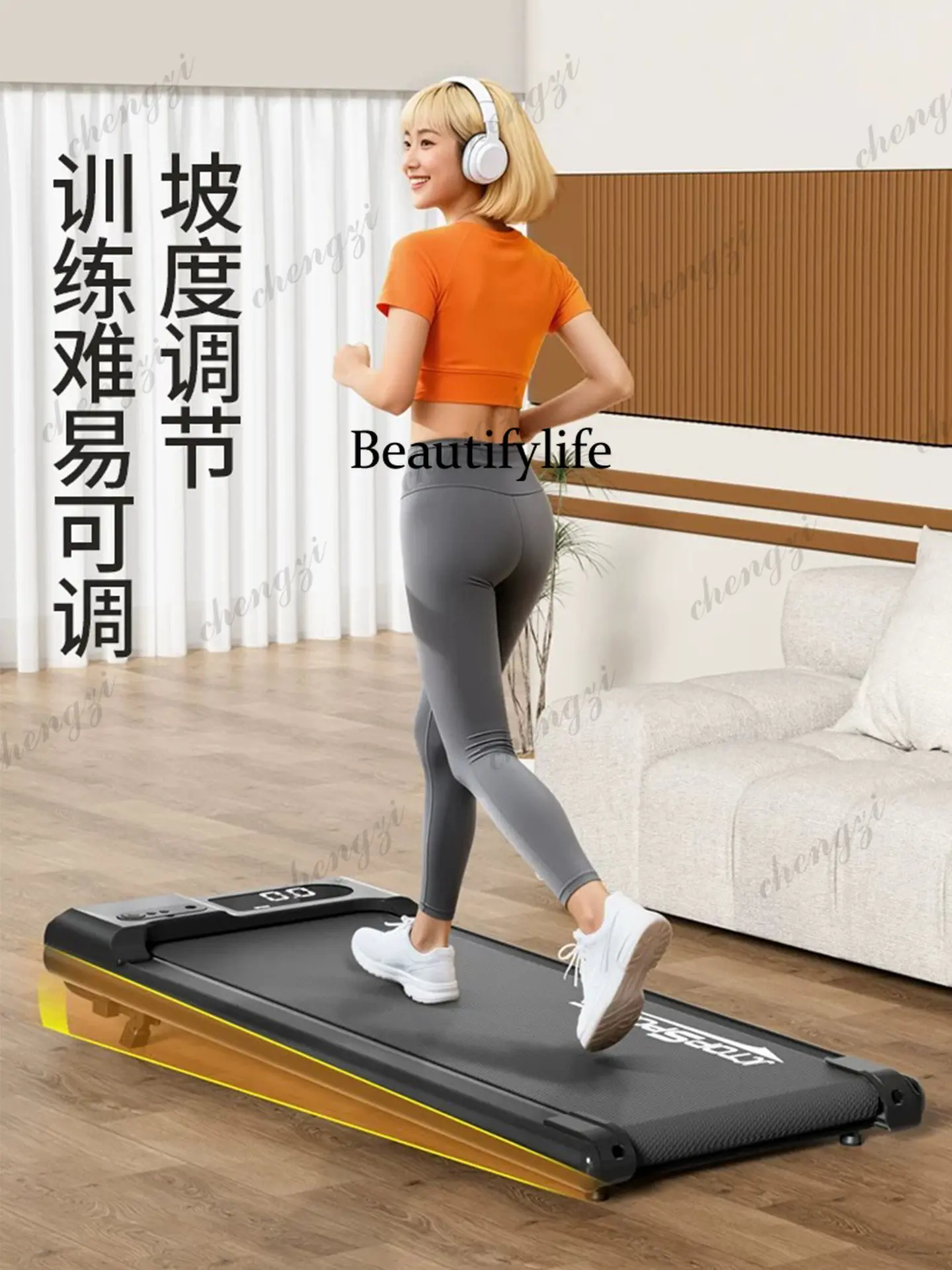 Treadmill Household Small Silent Foldable Family Fitness Walking Indoor Fat Removal Machine