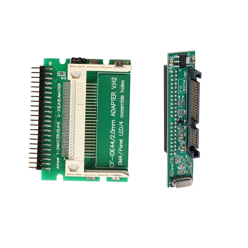 Pin-Bare Laptop 44-Pin Male IDE to CF Card Adapter & 2.5 Inch Ide to Sata Adapter, Convert Laptop 44 Pin Male Ide Pata Hdd Hard