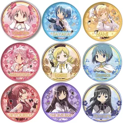 Broche bonito da figura do anime de Puella Magi Madoka Magica, pinos para cosplay, emblema para mochila e sapatos, acessórios para jóias, Homura Miki Sayaka, 75mm