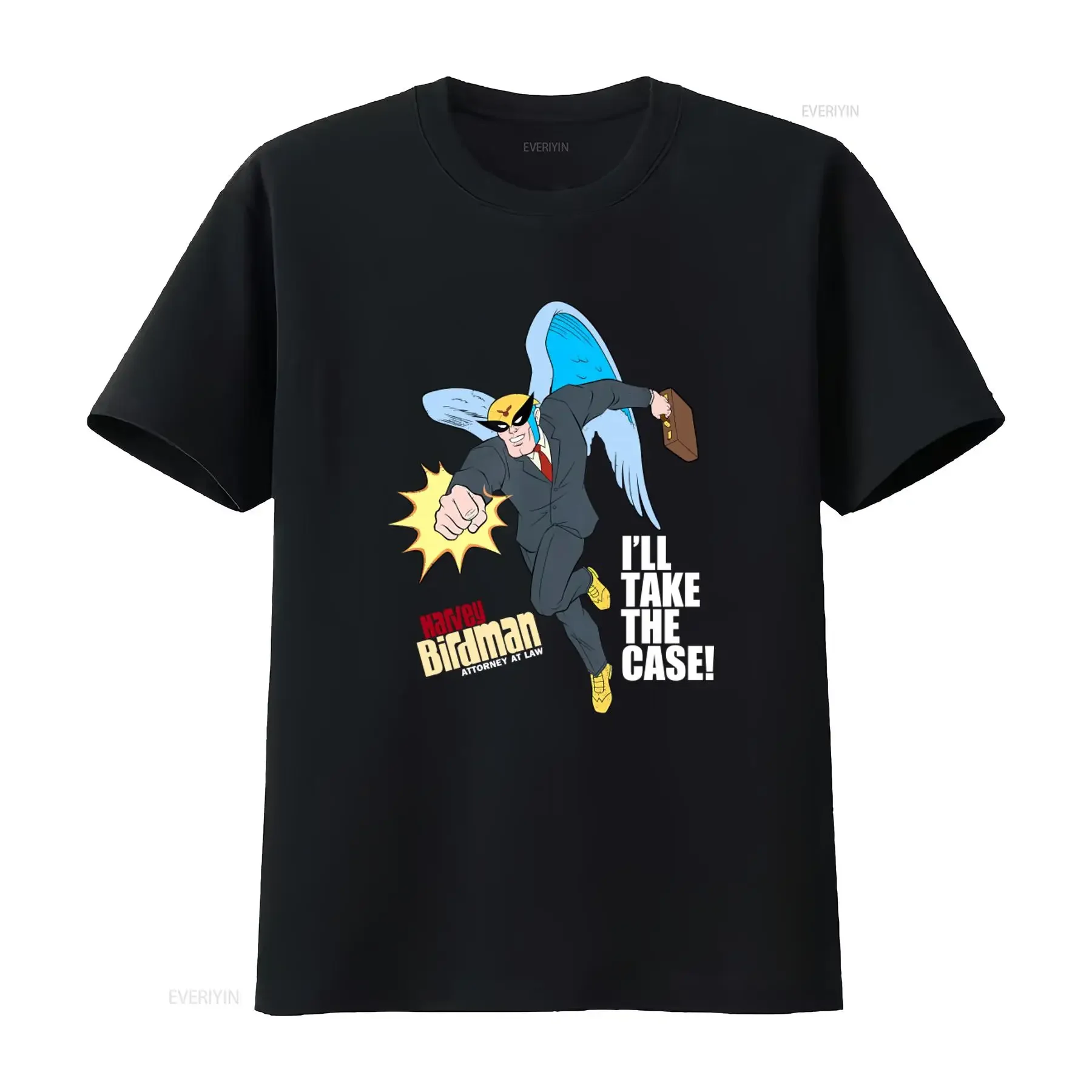 T-shirt Harvey Birdman Attorney At Law, design imprimé élégant, parfait pour les fans, tissu en coton confortable