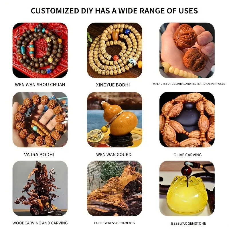 Precision Mini Hand Drill Set - Multi-Function Pin Vise for Resin Beads Jewelry & Model Making