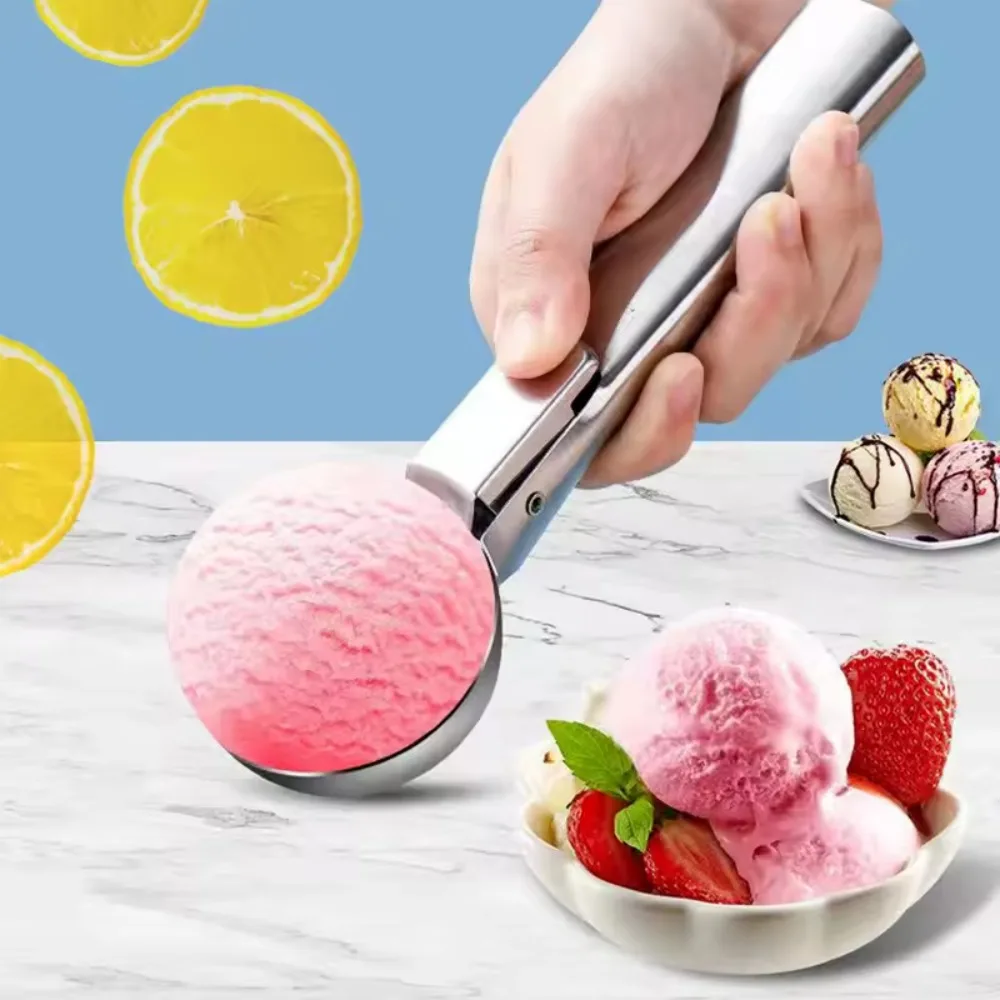 Cucharas de Acero Inoxidable para Helado, Cuchara para Frutas, Cuchara Antiadherente, Utensilios de Cocina para el Hogar, Utensilios de Cocina Dorados