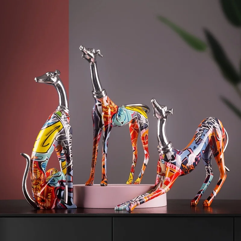 Art Deco Resin Dog Sculpture 5