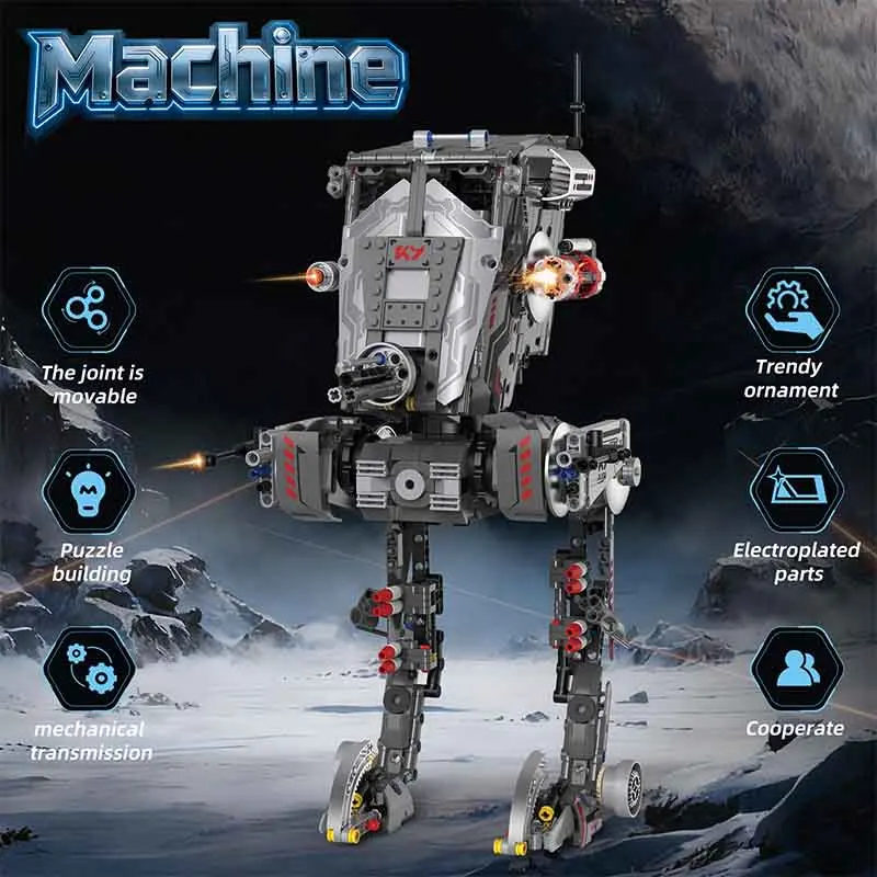 

Конструктор 1223 детали: Военный робот-модель «Империя» для самостоятельной сборки, электрический, развивающая игрушка-головоломка для детей, подарок на день рождения