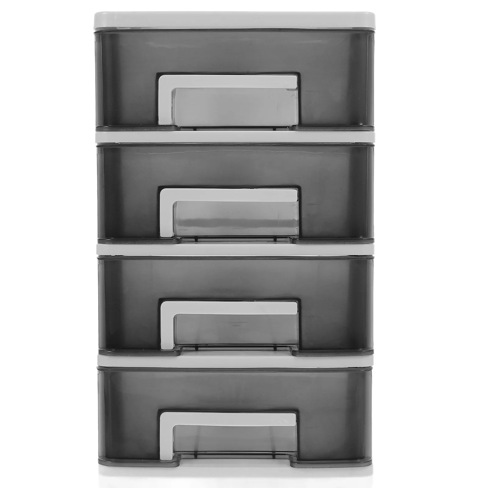 

Four-Layer Desktop Storage Box Plastic Drawer Type Cabinet Portable Multifunction Organizing Rack Dustproof Storage Furniture