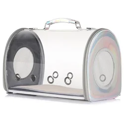 New Cat Porous Breathable Go Out Carrying Transparent Space Foldable Dog Back Pet Soft Travel Bag