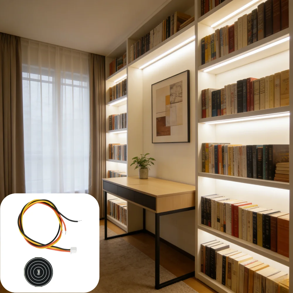 1PCS/5PCS 3-30V Touch Sensor Switch 2A Max Output Blue Light Status Feedback 3P Quick Connection for Multi-Material Panels
