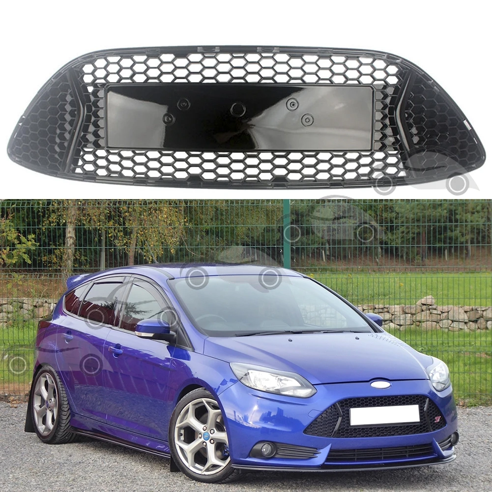 

Car Front Upper Grilles Fit For Ford Focus ST MK3 2012 2013 2014