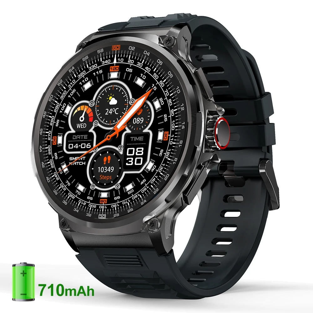 

Смарт-часы 1,85 дюйма для мужчин, с Bluetooth, голосовыми вызовами, 710 мАч, спортивный фитнес-трекер, монитор сердечного ритма и артериального давления, женские смарт-часы