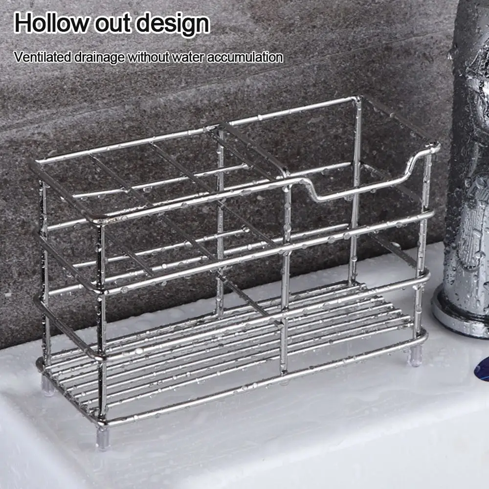 Cosmetics Arranged Space Saving Rustproof Toothbrush Holder Vanity Countertops Storage Rack Kitchen Organizer Stand