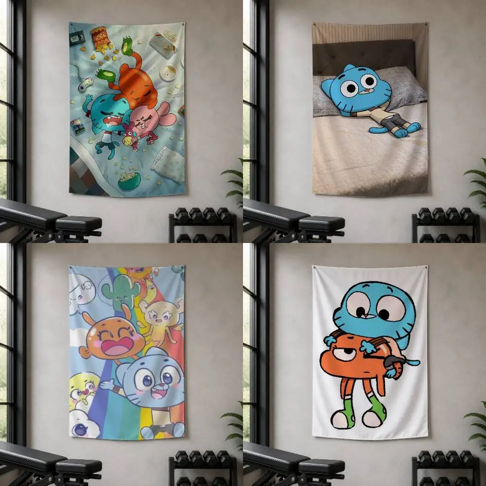 The A-Amazing World of G-Gumball  Decorative Wall Flag Banner for Home Garden Garage Indoor Outdoor Decor