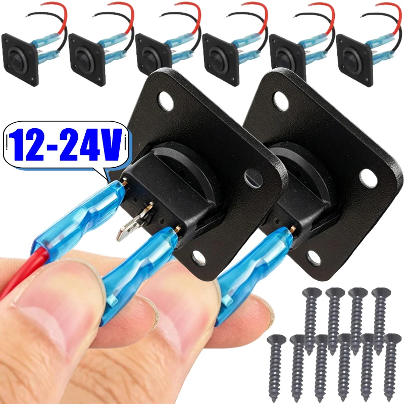 12-24V Combined Panel with Toggle Switch Peephole Switch Toggle Switch Peephole Indicator Light Safe and Durable Accessories