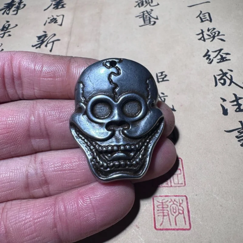 Tibetan iron , Adam , skull pendant, decorative accessory for hand bracelets