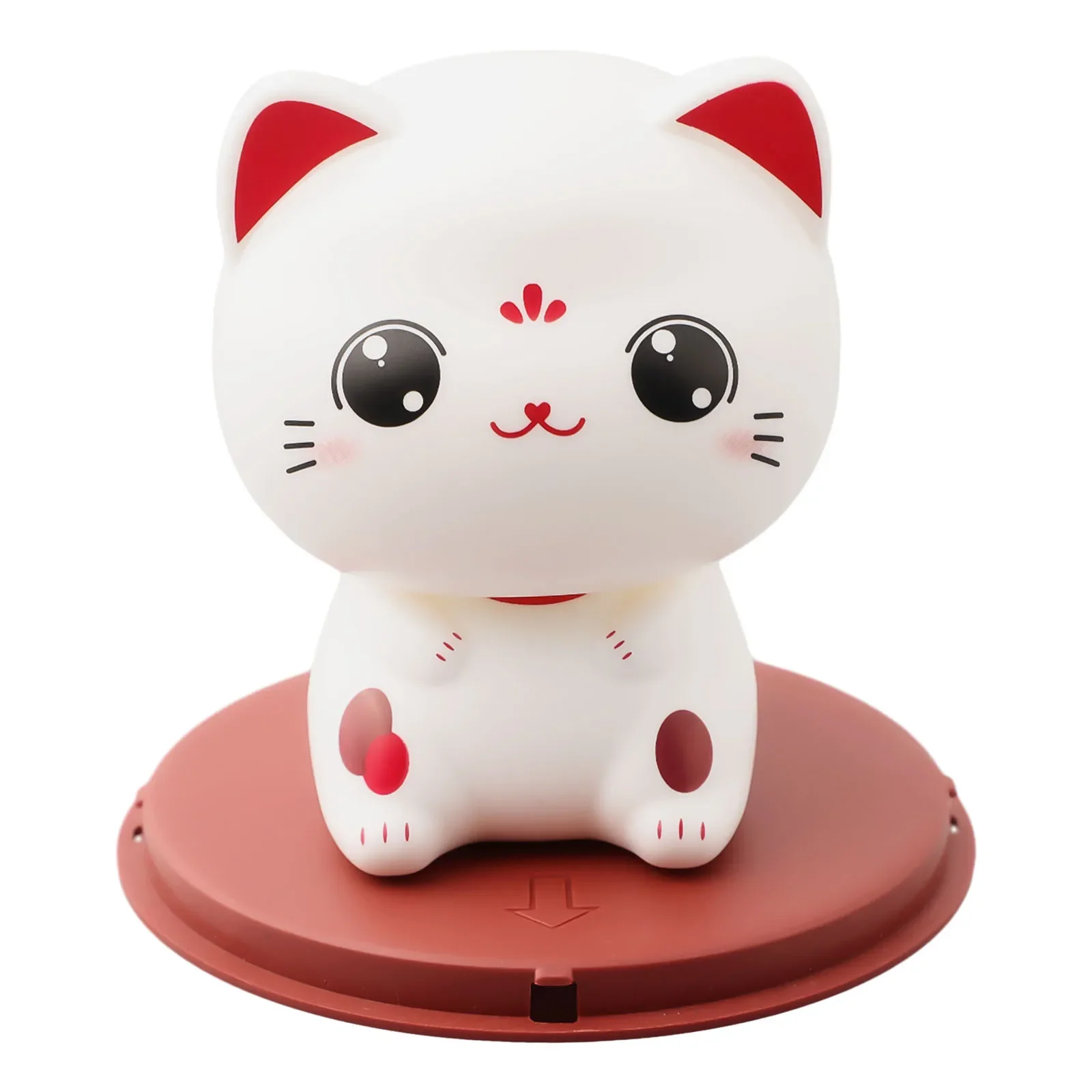 1pcs Car Ornament Solar Automatic Nodding Cute Cat Home Decoration Cat For Home Office Car Decor Desktop Ornament