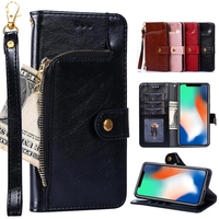 Wallet Cover For Huawei Enjoy 6 7S 7 9 10 20 50 60 70 Pro Plus SE 8E Lite 9E 9S 10S 10E Z 50Z Zipper Coque Flip Card Slots Shell