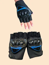 Summer Motorcycle Gloves Half Finger Breathable Motorcyclist Gloves  Gloves Anti-fall Palm Guard Moto  Finger Gloves Riding Moto