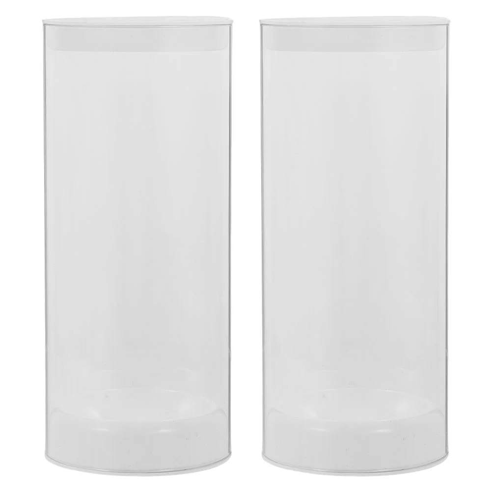 2 Pcs Badminton Storage Tube for Shuttlecock Accessories Shuttlecocks Plastic Transparent Holders