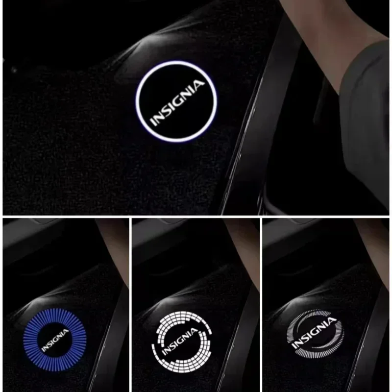 

2X Led Emblem Car Door Light Luces Projector for Opel Insignia A B 2008-2017 2018 2019 2020 2021 Projector Round Lamp Accessorie