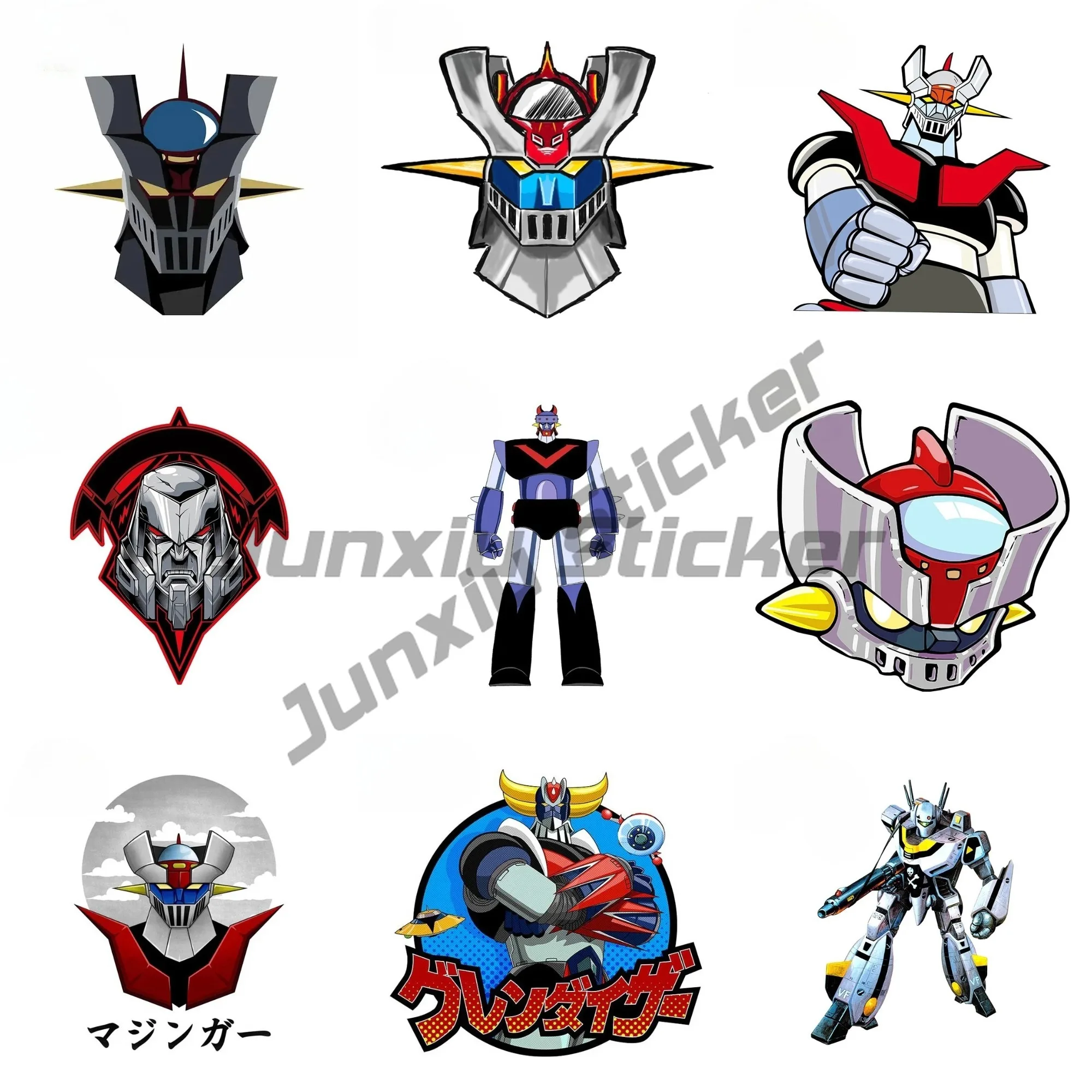 

For Mazinger VAN Car Stickers Waterproof Personality RV Decal Trunk Window RV Refrigerator Decoration