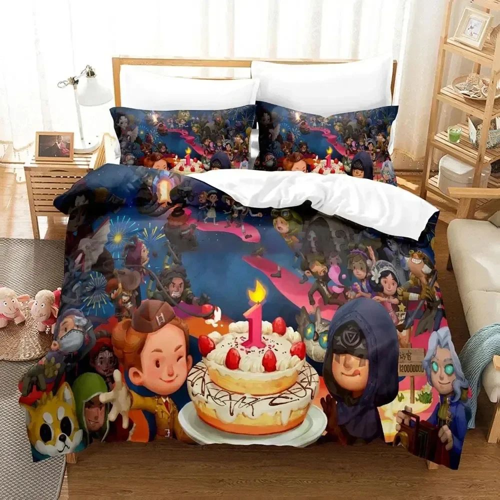 Anime Game Identity V Bedding Set Duvet Cover Bed Set Quilt Cover Pillowcase Comforter king Queen Size Boys Adult Bedding Set