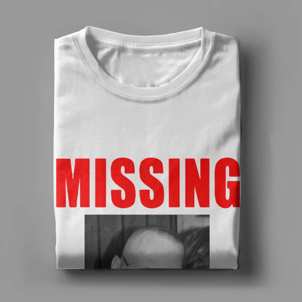 Breaking Bad Walter White Missing Poster T-Shirts for Men Cotton Tee Shirt Crew Neck Short Sleeve T Shirt Adult Clothing