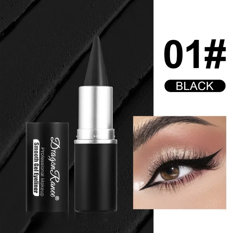 12 Farben wasserfester Eyeliner-Creme-Stift, langanhaltend und einfach anzuwenden, in Schwarz und Blau, matt und schnelltrocknend_voghion.com