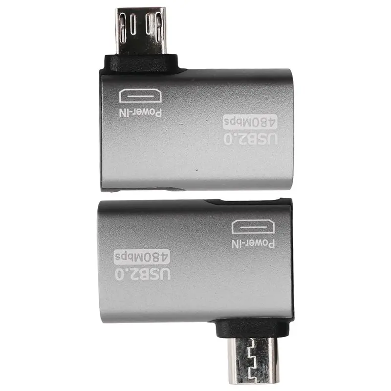 T23C 2Pcs OTG Adapter For Fire TV Stick 90 Degree Left/Right Angle Micro-USB To USB OTG Adapter For Android Phone Tablet