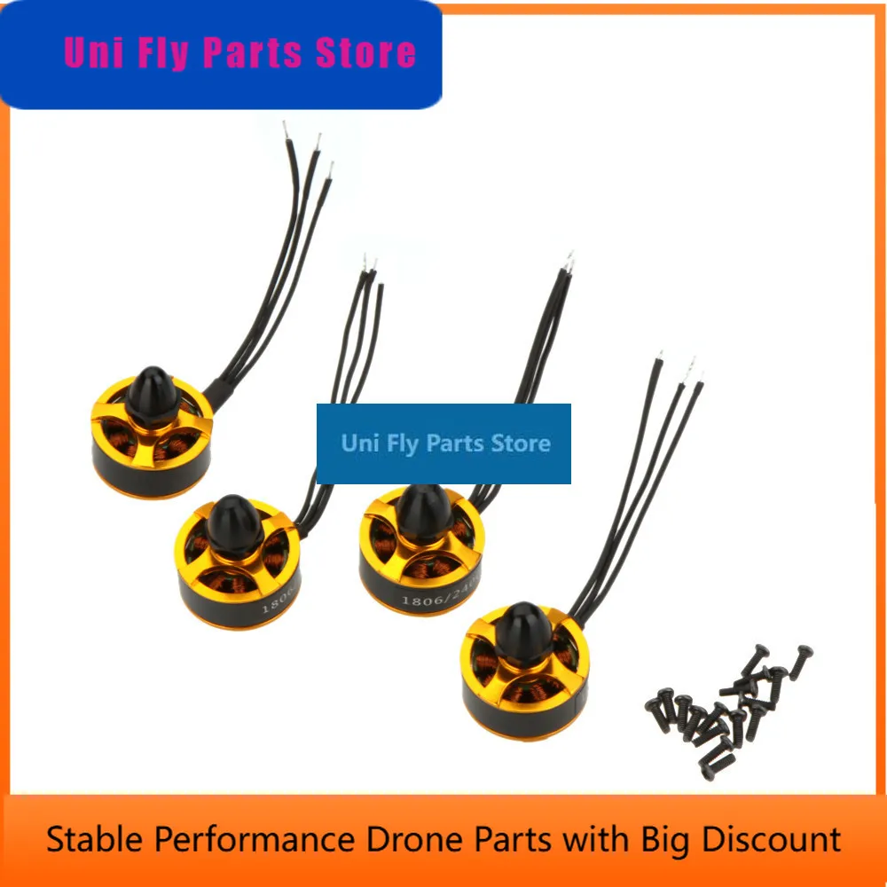 UniFly4PCS 1806 2400KV CW CCW Brushless Motor For Multi Copter 250mm Quadcopter QAV25 For F330 ZMR250 H250 Quadcopter