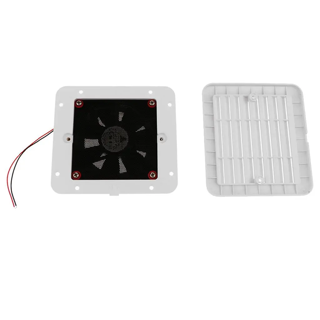 Camper Trailer RV Exhaust Fan Kit with Screws for Motorhome Boat Yacht Marine Side Wall Vent