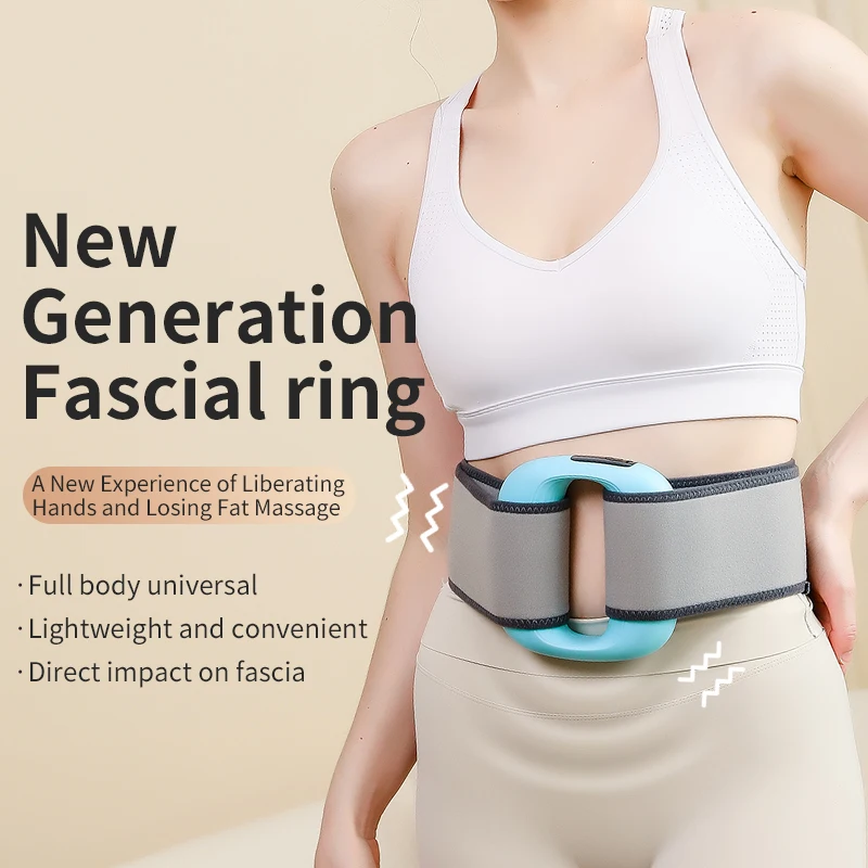 Masajeador muscular eléctrico para espalda, mano, piernas lumbares, cintura de pantorrilla, Dispositivo de masaje de formación corporal vibratorio de alta frecuencia, anillo de Fascia, nuevo