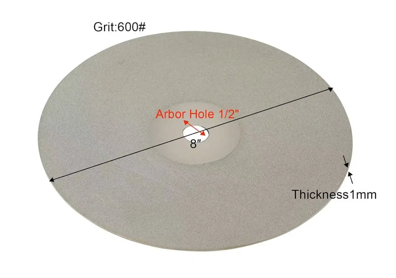 46-3000 Grit Diamond Abrasive Polishing Faceting Plate Flat Lap Wheel Grinding Disc Lapidary Tool